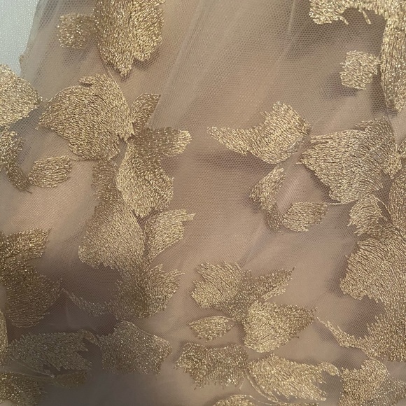 Unaltered Mocha Formal Prom Bridesmaid Dress - Picture 5 of 9